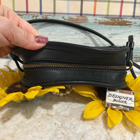 Authentic COACH Vintage Abbie Small Black Leather Crossbody 9017 EUC! - Picture 8 of 14